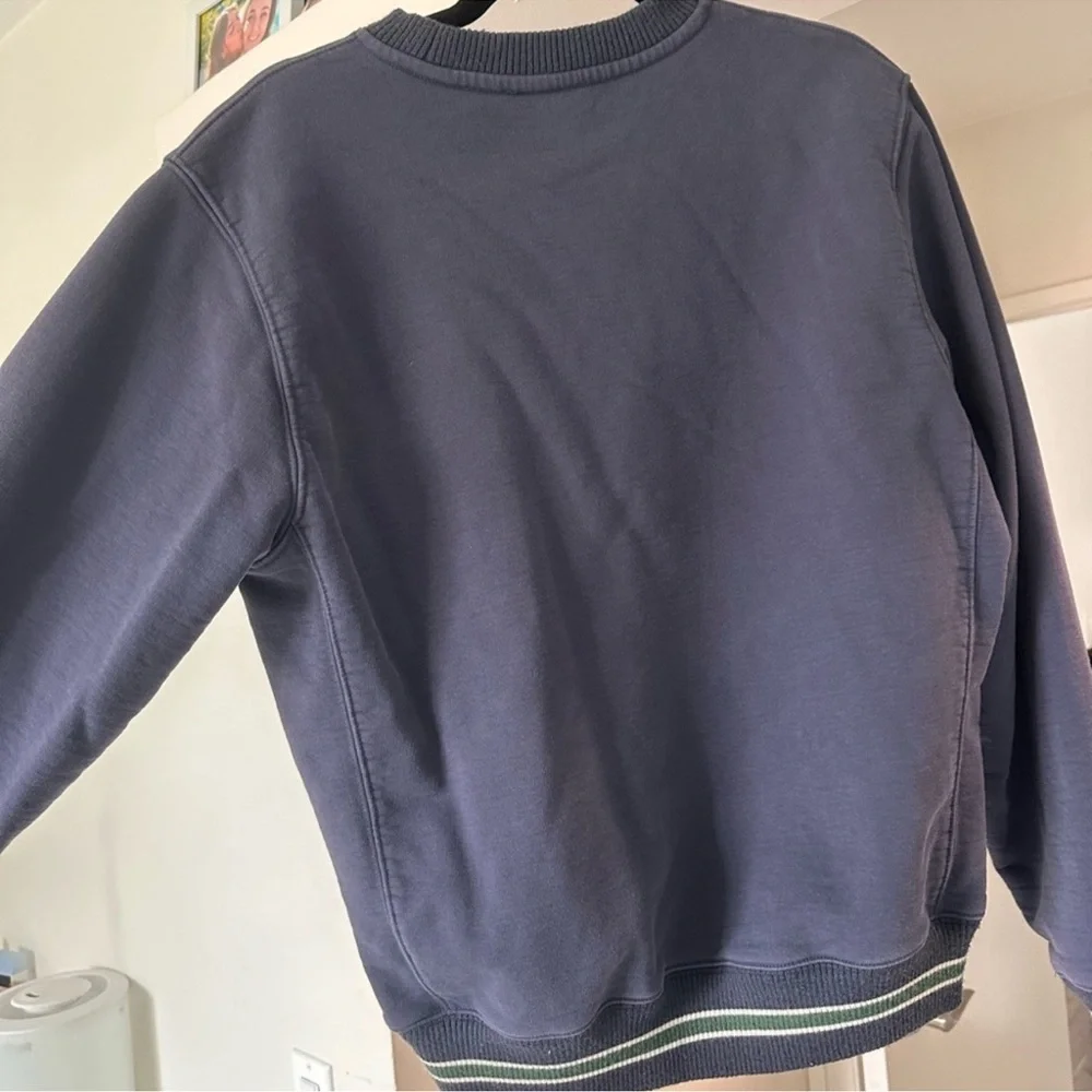 NWT Madhappy Navy Graphic Crewneck Sweater - Picture 2 of 2